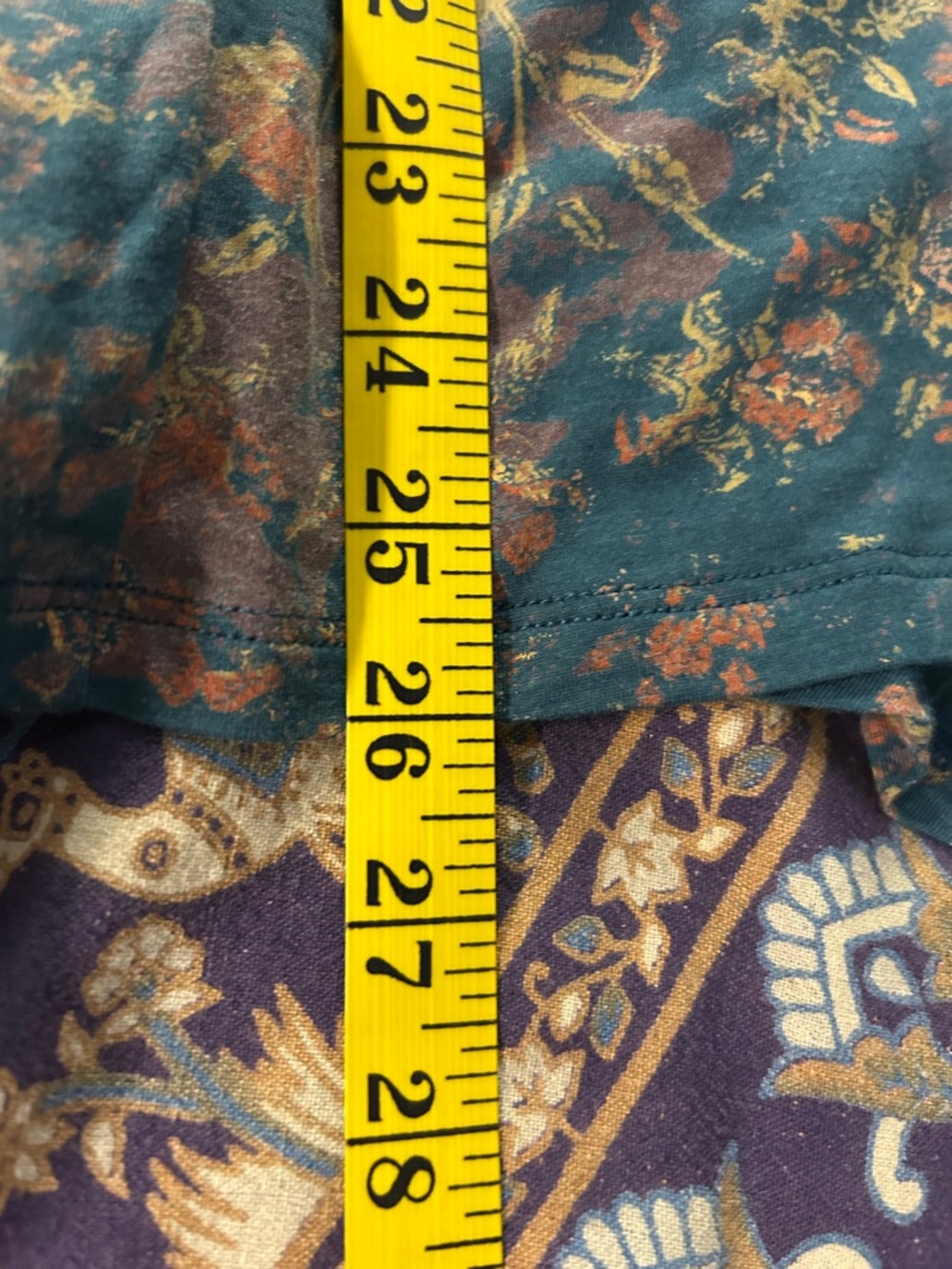 Peruvian Connection Women’s Teal Floral Long-Sleeve Swing Top Size L - Picture 10 of 12
